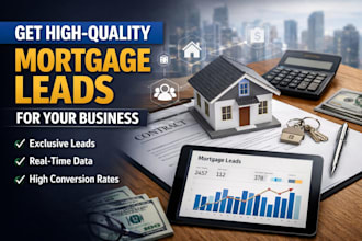generate mortgage brokers leads loan real estate leads and build website