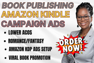 do nonfiction, fiction book promotion and ebook marketing using amazon KDP ads