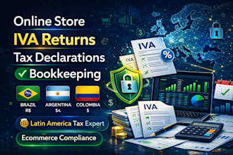 file online store iva returns bookkeeping for brazil argentina and columbia