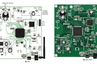 design audio, wifi, rf, embedded and iot pcb with schematic and layout