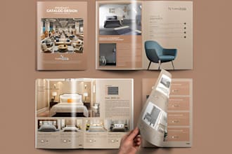 design product catalog furniture interior home decor sales brochure magazine