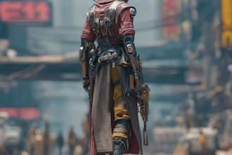 design stunning sci fi, cyberpunk, fantasy characters