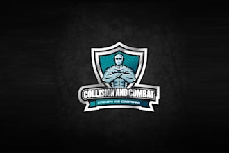 create a high impact fitness logo for a rugby and gym