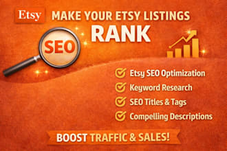 optimized etsy product listings that rank