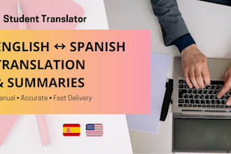 manually translate english to spanish and spanish to english