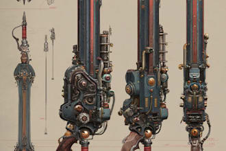 design unique weapons illustrations