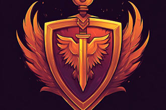 do a fantasy game logo
