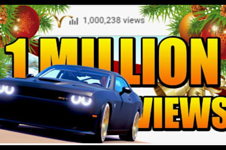 do organic USA youtube video channel promotion to gain 1 million views