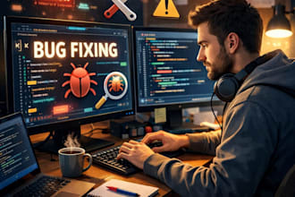 fix javascript react nodejs or API bugs in your web application