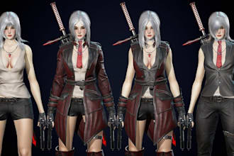 animaze 3d metahuman character,monster demon, modular,vrm,vtuber avatar,cc5 mod