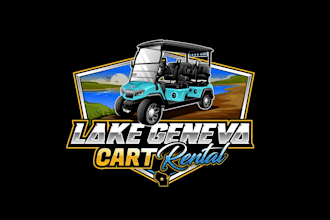 create creative and good looking golf cart logo design