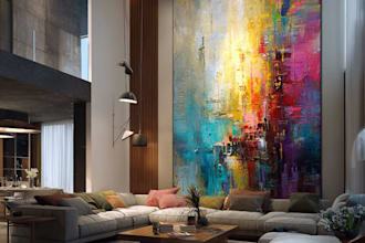 design breathtaking abstract art for your home and office
