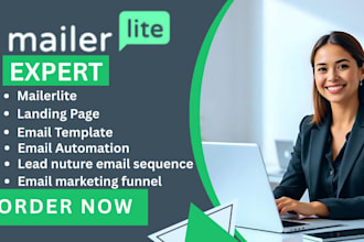 design mailerlite landing page mailerlite newsletter email template workflow