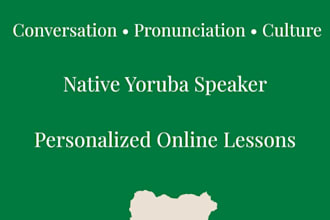 teach you to speak yoruba with personalized coaching