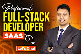 do saas web applications and full stack web app with expert frontend development