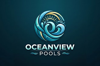 design a clean and eye catching pool logo for your brand
