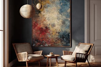 design breathtaking abstract art for your home and office