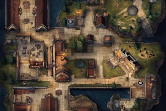 illustrate fantasy map design custom rpg maps dnd world battle maps