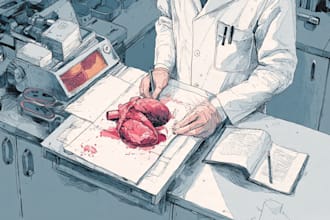 draw detailed medical illustrations