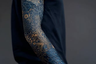 create a tattoo design of tattoo sleeve