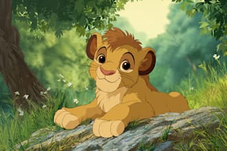 draw animals cartoon illustration