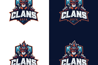 design modern mascot clan logo for your gaming stream