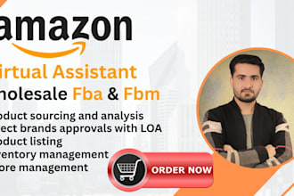 be your amazon  fba wholesale virtual assistant