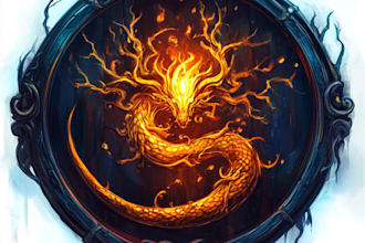 make a fantasy logo