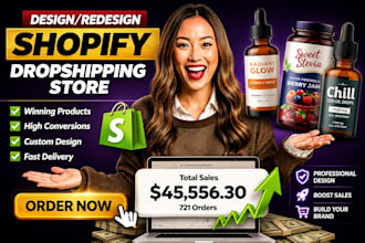 build shopify coffee dropshipping website, roastify branding label store design