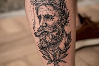 professionally design your sleeve tattoo , chest tattoo