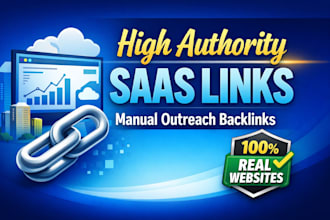 build high authority backlinks on pure saas websites