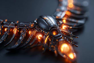 draw a jewelry design, illustration or a sketch of jewelry