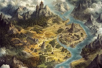 create custom fantasy maps for you