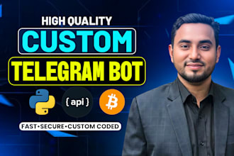 develop custom telegram bot with api intregation