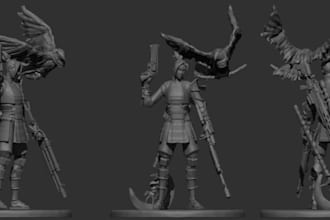 mold 3d fantasy character,vrm figurine miniature dnd tabletop model,stl toy nsfw
