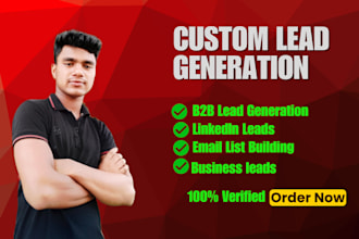 do b2b lead and linkedin lead gen for email list building