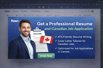write a professional resume and cover letter for canadian jobs