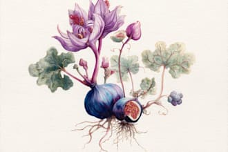 create botanical illustration art