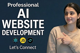 do ai website development,ai chatbot,full stack react developer