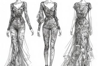 draw a fashion illustration or sketch