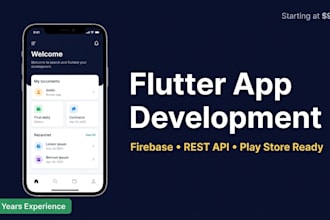 develop a flutter android app with firebase backend