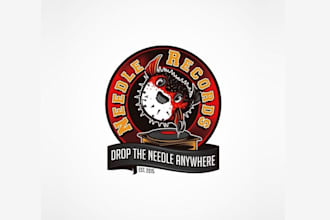 create a modern and unique vintage classic weird logo