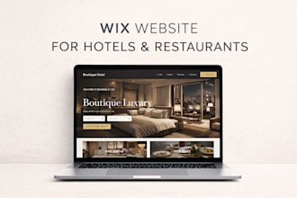design a wix website for hotels and restaurants
