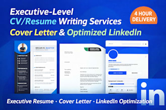 create build CV resume ,write cover letter optimize linkedin update design edit
