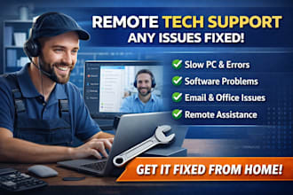 be your remote technical support specialist for computer and software issues