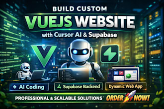 build vibe coding custom vuejs website with cursor ai, dynamic features
