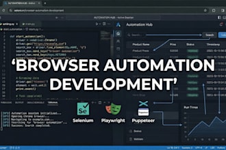 build custom browser automation with selenium or playwright