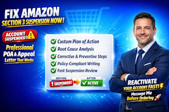 write amazon poa and appeal letter section 3 policy compliance amazon suspension