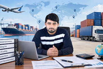 prepare export, import commercial invoice, packing list and shipping documents