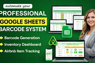 build automated barcode system in google sheets and airbnb inventory tracking